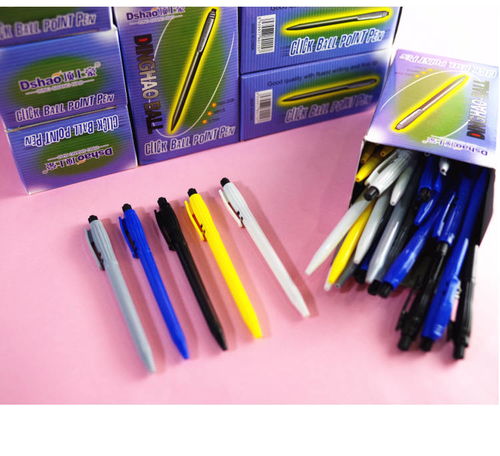 蓝色油笔圆珠笔 学生文具与办公用品中的按动圆珠笔批发指南